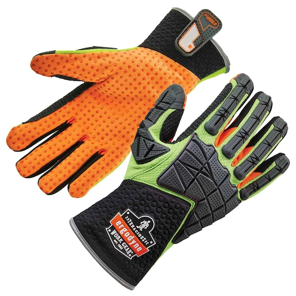 Guantes dorsales estándar de impacto reducido color lima Ergodyne 925F(x) M - 17903