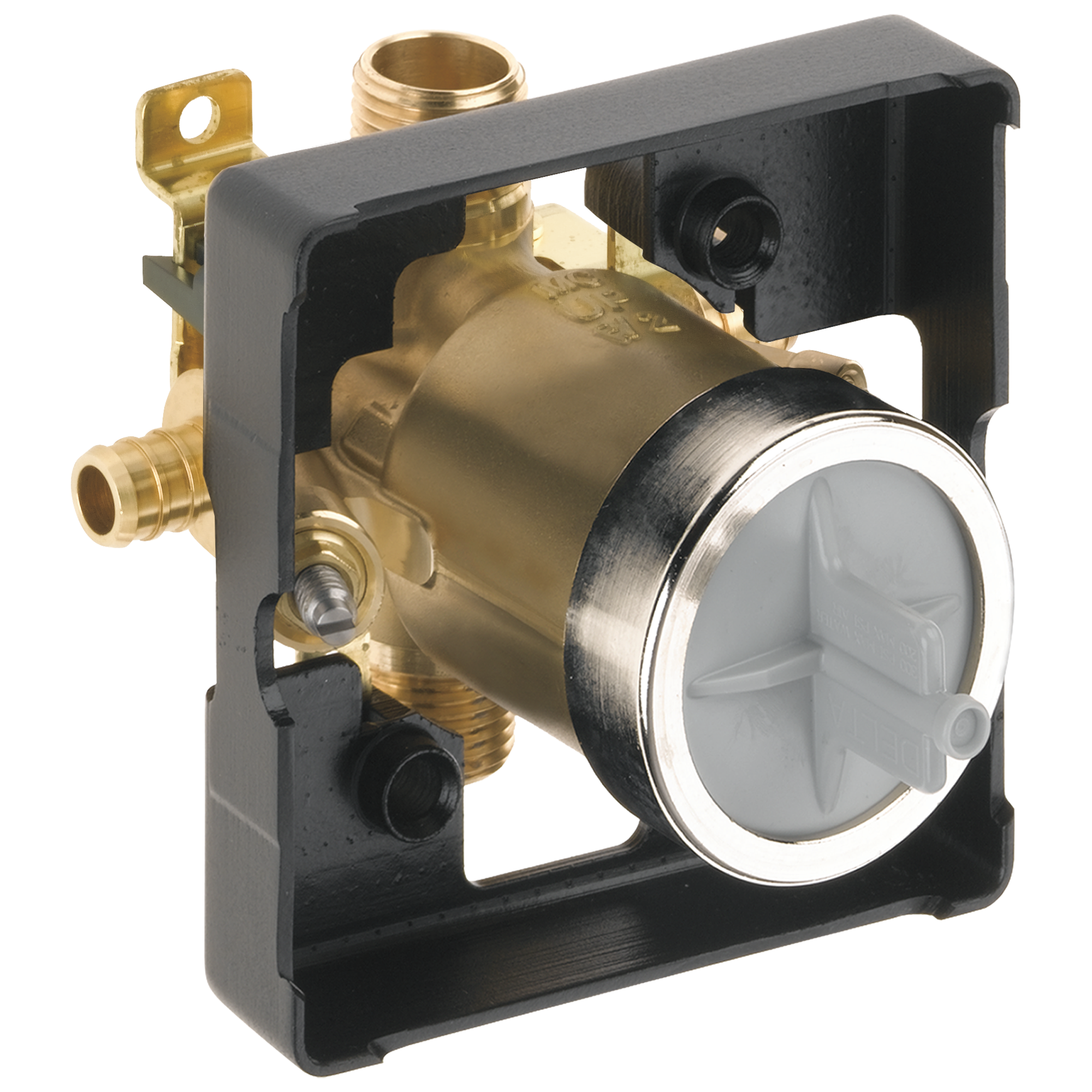 Válvula desviadora de latón Delta 1/2 pulgadas ID PEX x 1/2 pulgadas OD MIP R10000-PXWS