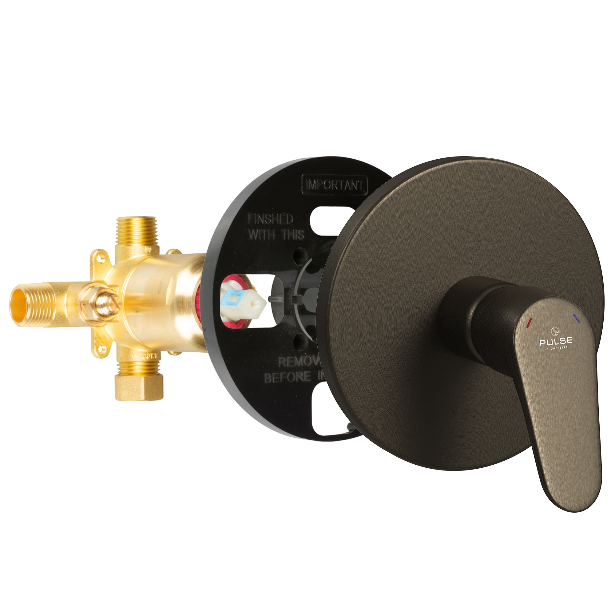 Válvula de equilibrio de presión de latón PULSE Tru-Temp 3/4" ID MNPT x 1/2" OD MNPT 3001-RIV-PB-ORB