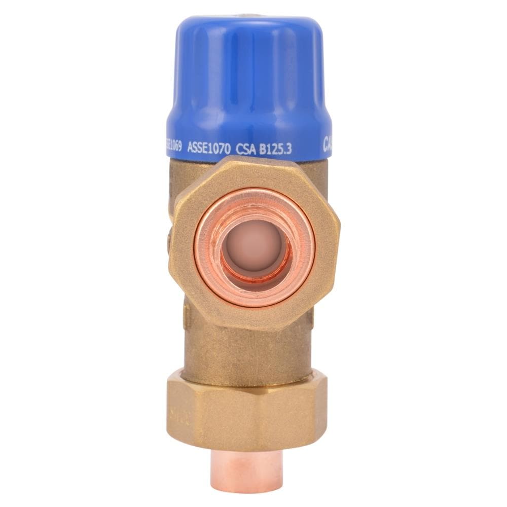 Válvula mezcladora termostática de latón de 1/2 pulgada ID x 1/2 pulgada OD de cobre sweat Cash Acme 24501