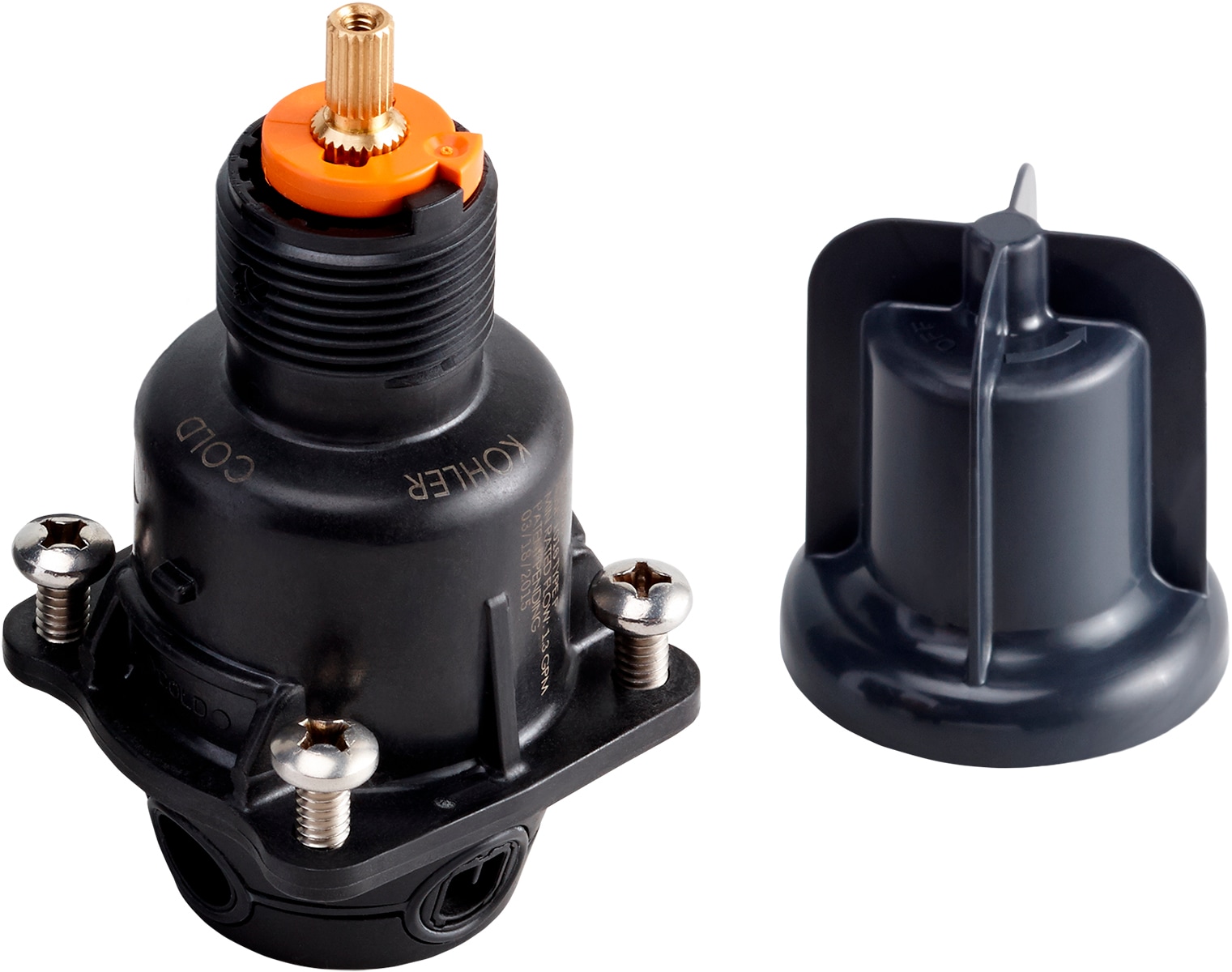 Válvula de equilibrado de presión de polímero KOHLER Rite-Temp 1/2 pulgadas ID PEX x 1/2 pulgadas OD MNPT K-8305-NA