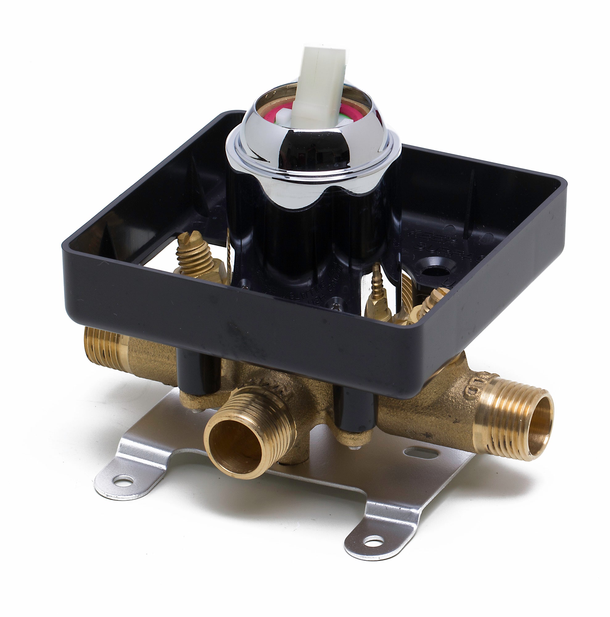 Válvula de control de volumen de latón ALFI ALFI de 1/2 pulgadas ID MNPT x 1/2 pulgadas OD MNPT AB3001-PC