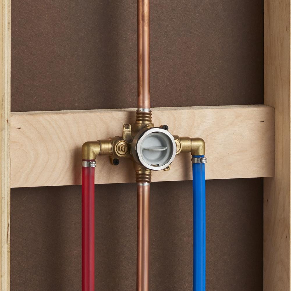 Válvula para regadera de latón con conexión de cobre tipo sweat de 1/2 pulgadas interno a 1/2 pulgadas externo de American Standard