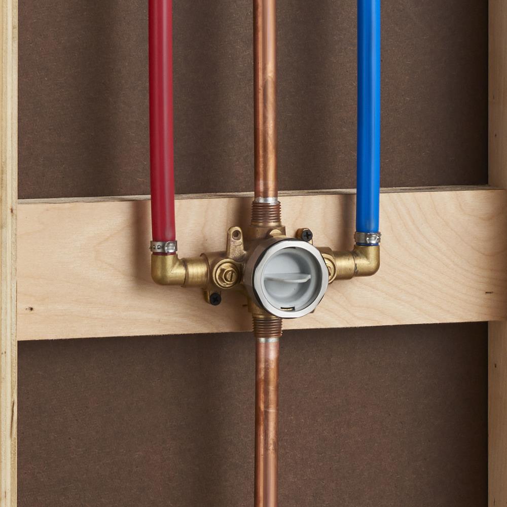 Válvula de ducha de latón American Standard Flash 1/2 pulgadas ID cobre al sudar x 1/2 pulgadas OD cobre al sudar RU108E