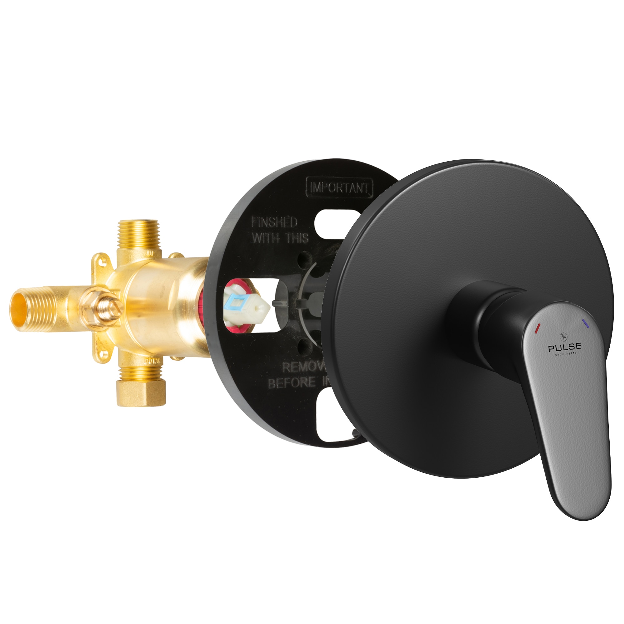 Válvula de equilibrio de presión de latón PULSE 1/2 pulgadas de diámetro interior MNPT x 1/2 pulgadas de diámetro exterior FNPT 3001-RIV-PB-MB