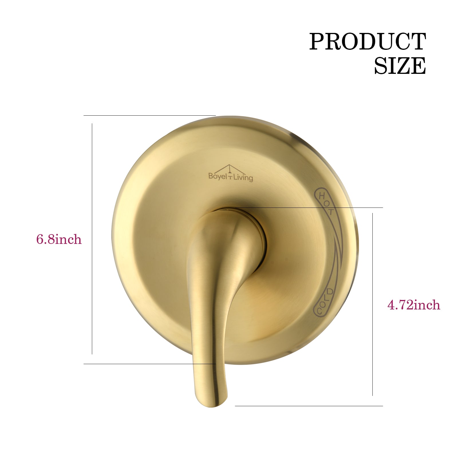 Mezcladora de regadera CASAINC con válvula 1-1/2 pulgadas ID 1-1/2 pulgadas OD de latón macizo con válvula de equilibrio de presión RB0748-WE