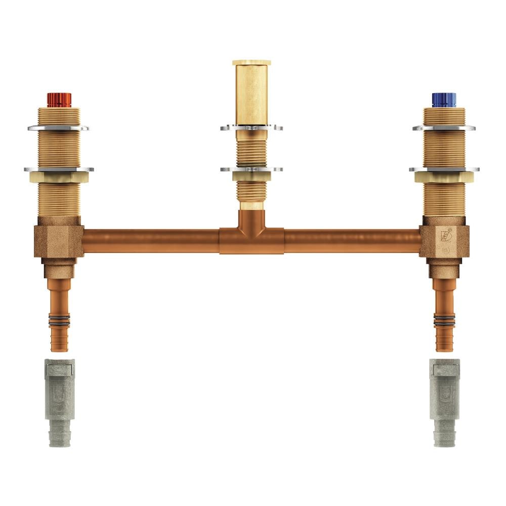 Válvula de llenado de bañera de latón Moen 1/2 pulgadas ID PEX x 1/2 pulgadas OD PEX 4798