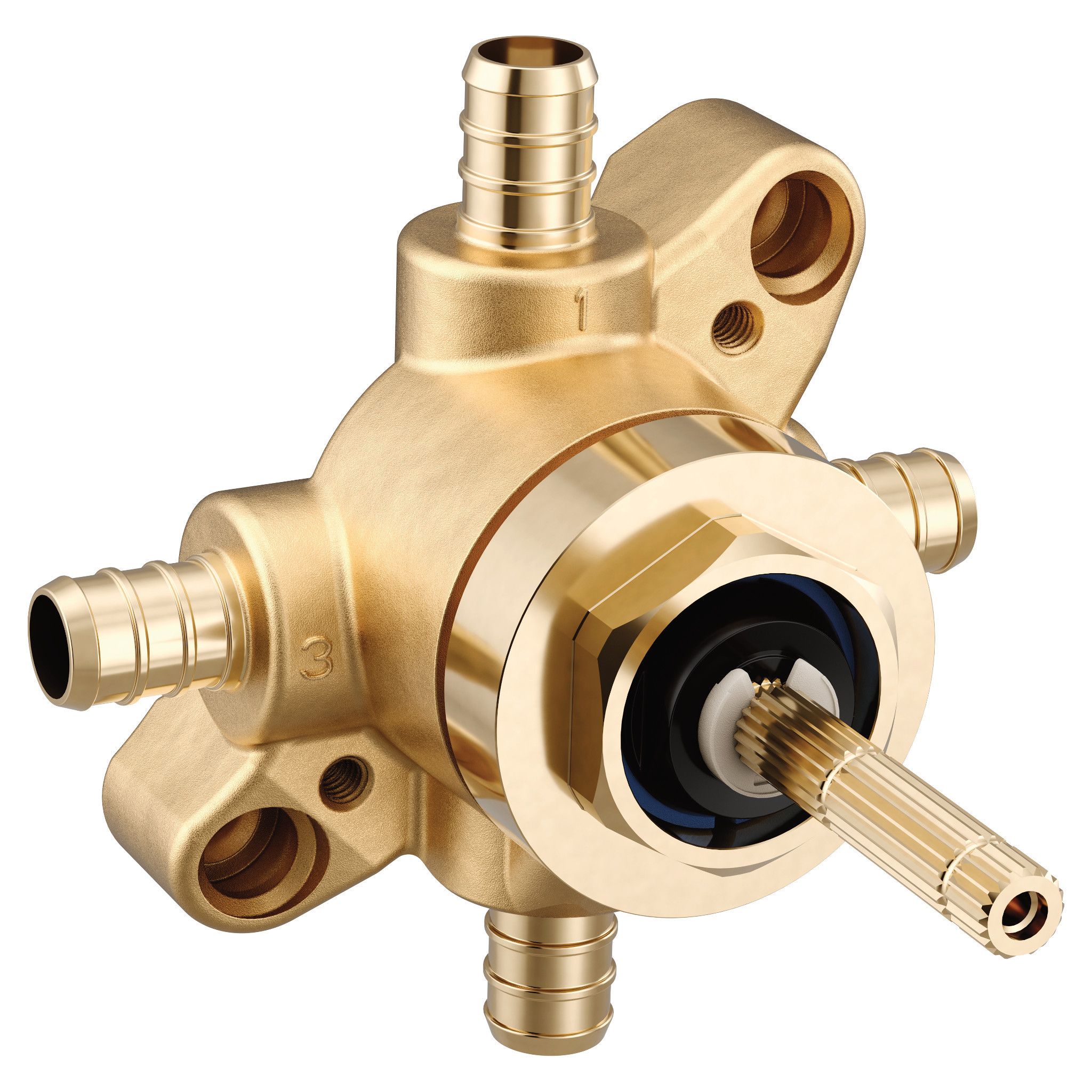 Válvula de transferencia de latón Moen M-core de 1/2 pulgadas ID PEX x 1/2 pulgadas OD PEX