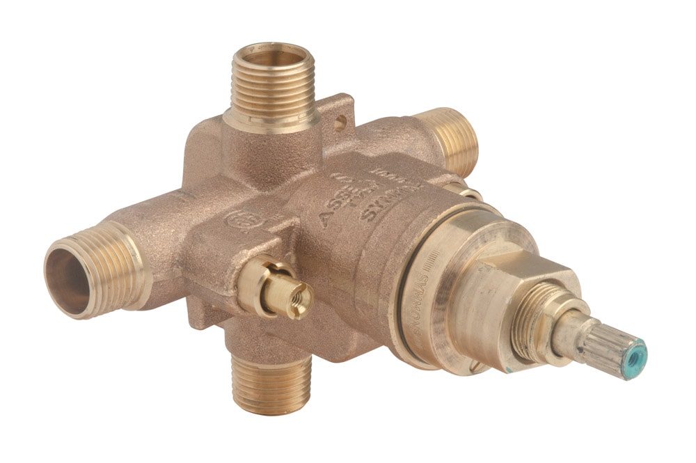 Válvula de equilibrio de presión de latón Symmons Temptrol de 1/2 pulgadas ID x 1/2 pulgadas OD, tamaño de conexión a tubo de hierro 262XBODY.