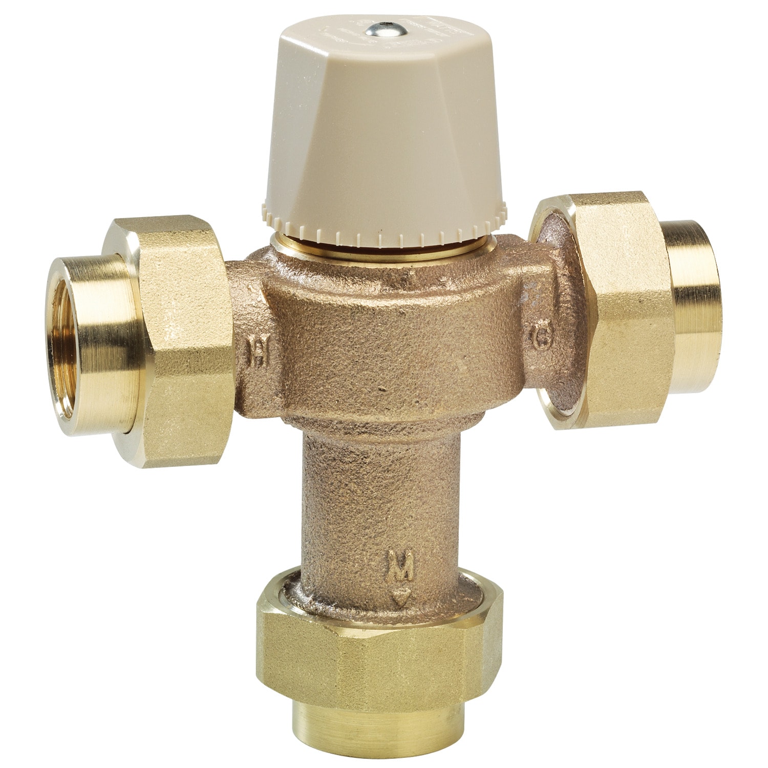 Válvula de Mezcla Termostática sin Plomo Watts para Tubería de Cobre 3/4-pulg. ID FNPT x 3/4-pulg. OD FNPT LFMMVM1-UT 3/4