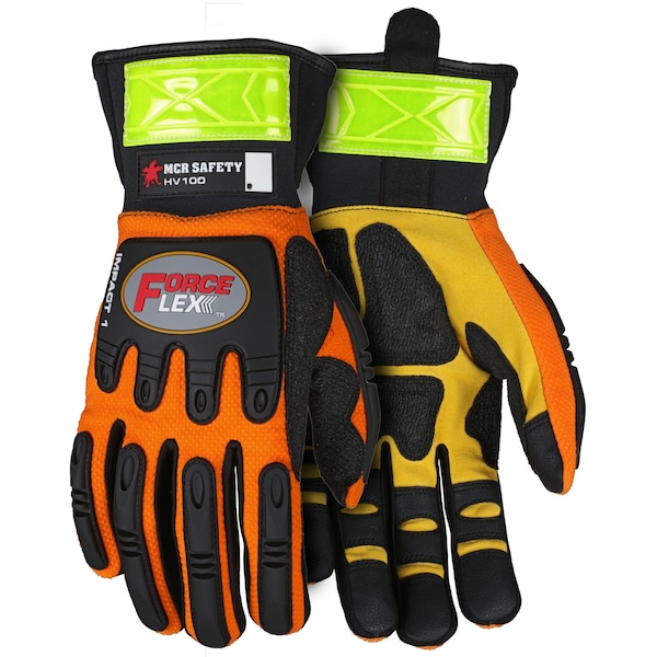 Guantes de seguridad Mcr, ForceFlex Multi-Task OilGas Áspero Kevlar, XXXL - HV100XXXL