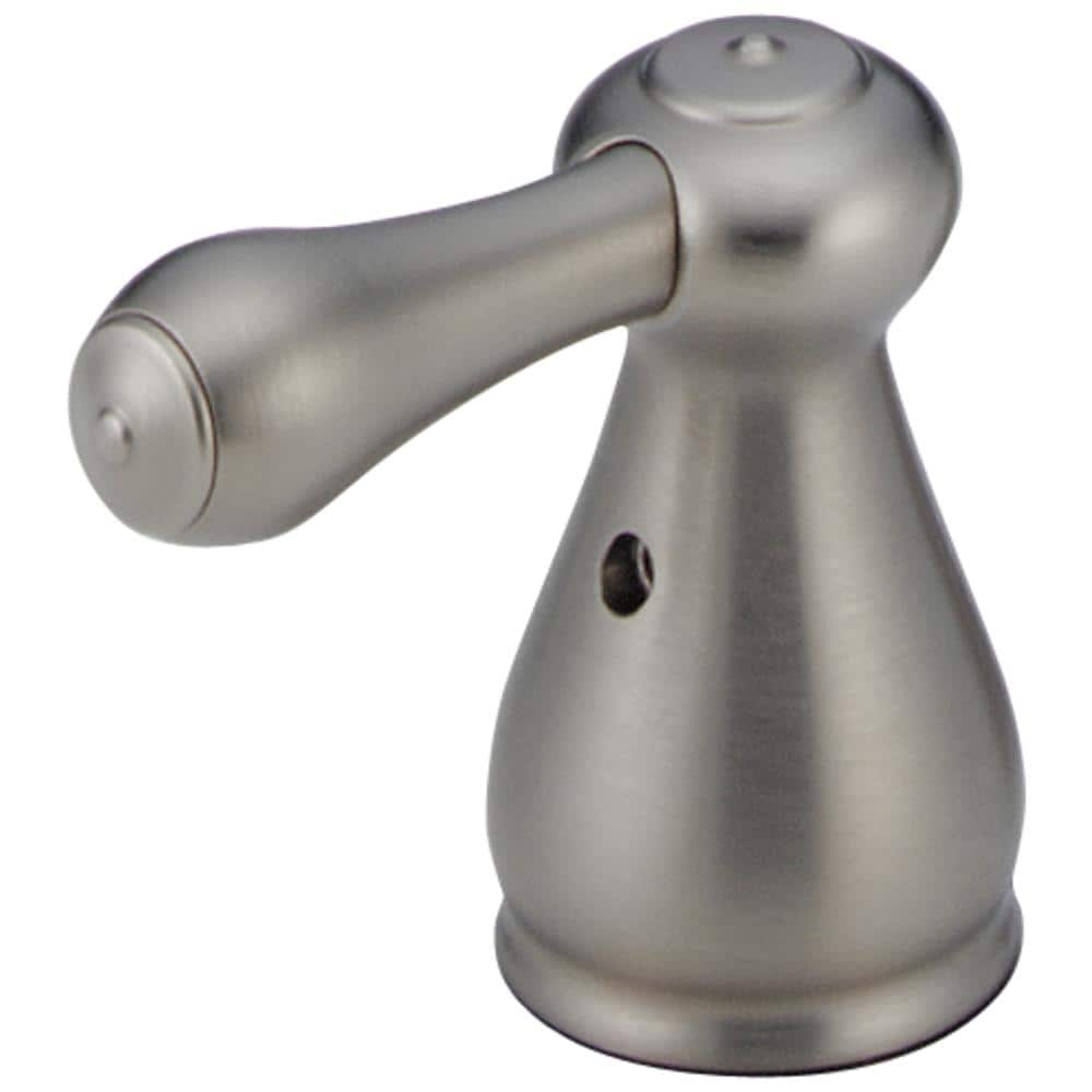 Grifo de Lavabo de Baño con Dos Manijas de Acero Inoxidable Delta - Paquete de 2 Manijas