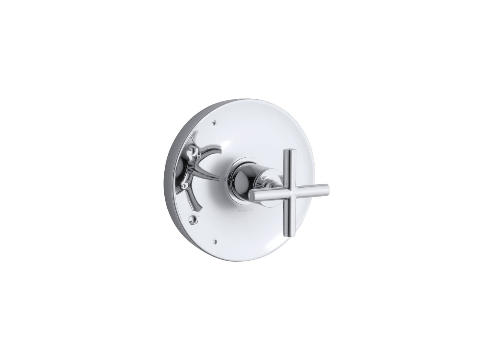 Mango de llave de regadera cruzada cromado pulido KOHLER TS14423-3-CP