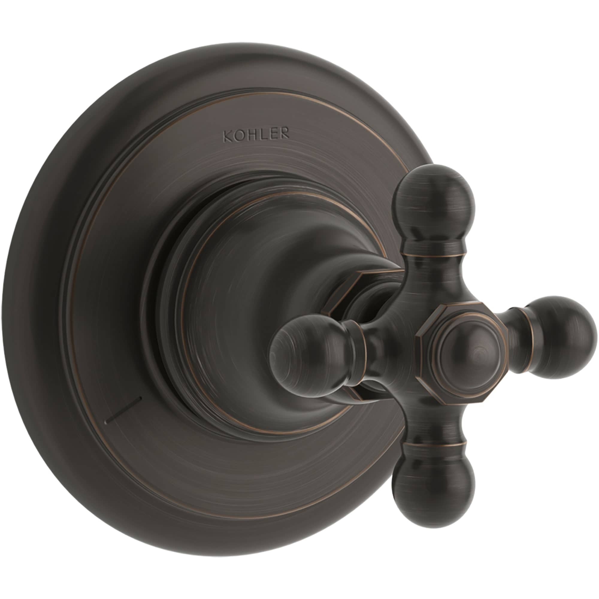 Manija de la regadera con cruz de bronce aceitado de KOHLER K-T72770-3-2BZ