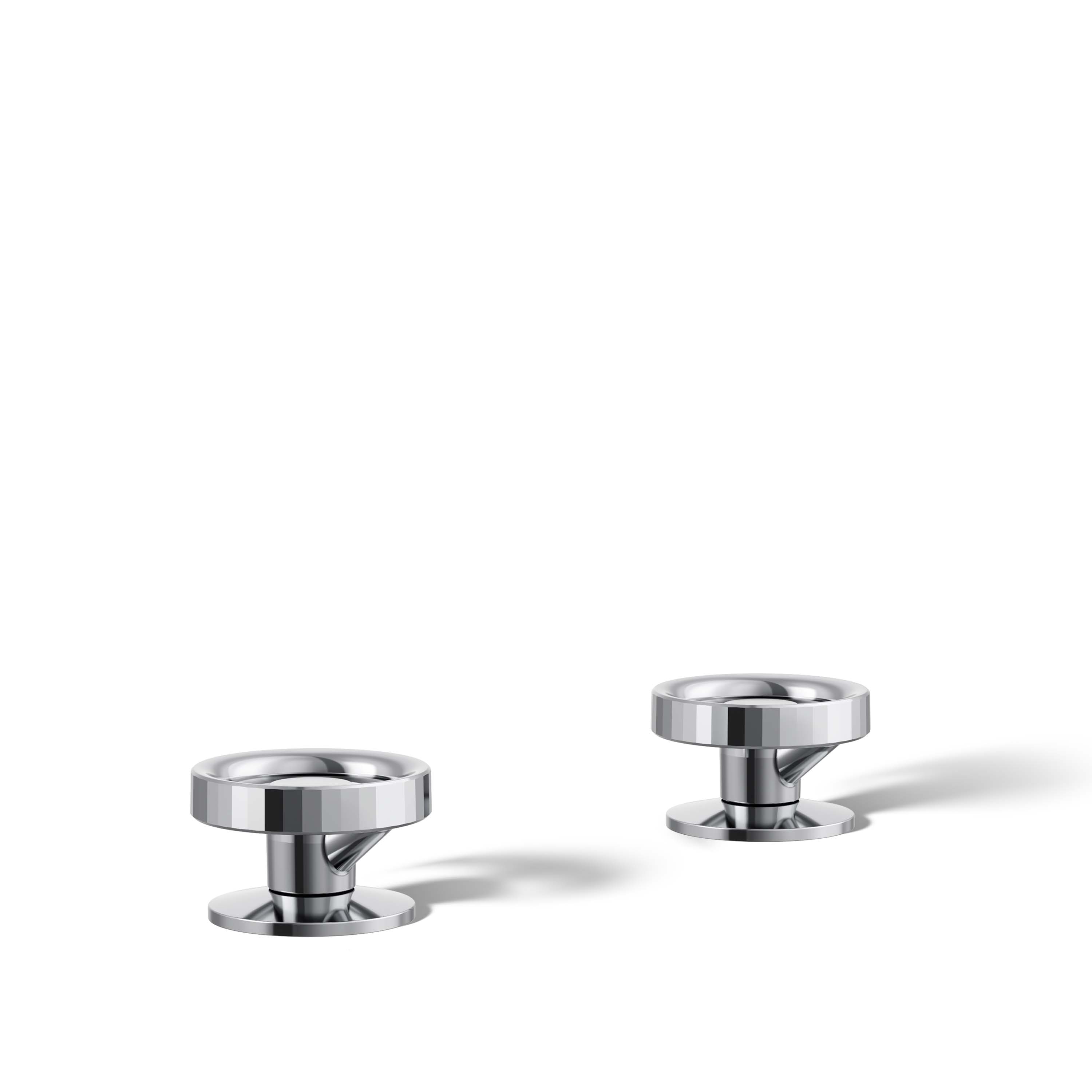 Manija de llave de grifo de lavabo de baño de cromo pulido de KOHLER, 2 unidades
