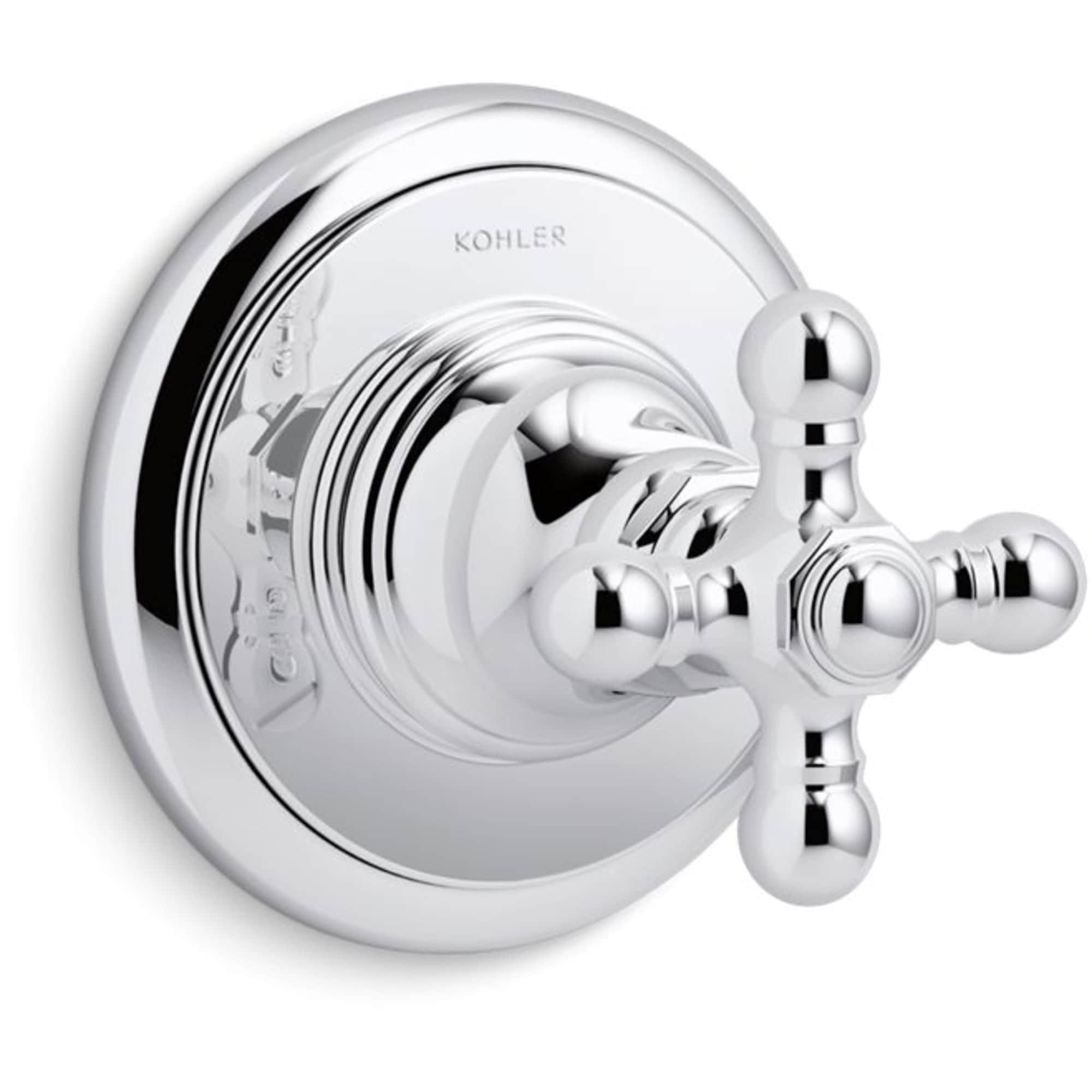 Mango de llave de regadera en cruz cromado pulido KOHLER K-T72770-3-CP
