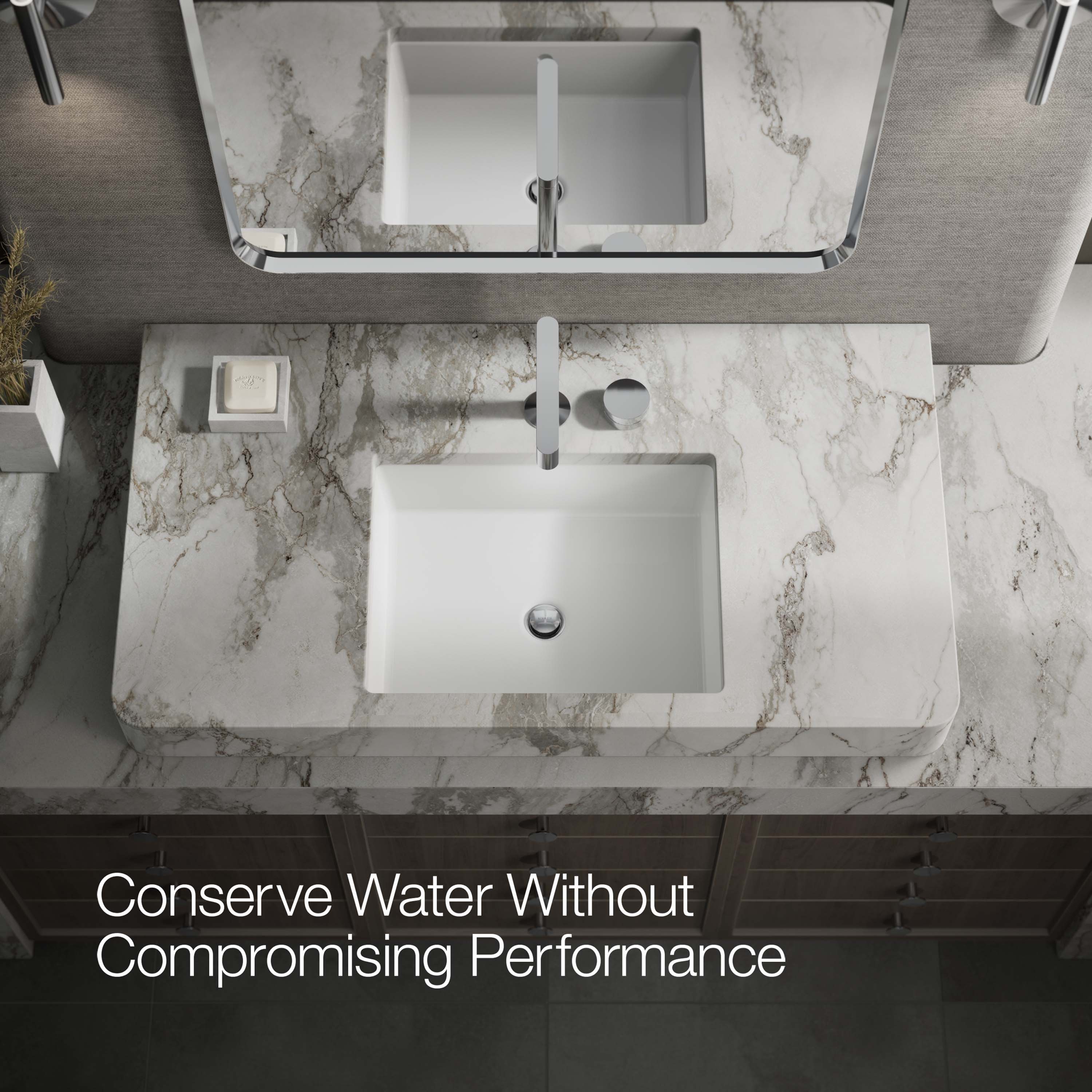 Manija de grifo de lavabo de cromo pulido de una sola manija KOHLER K-77963-8A-CP