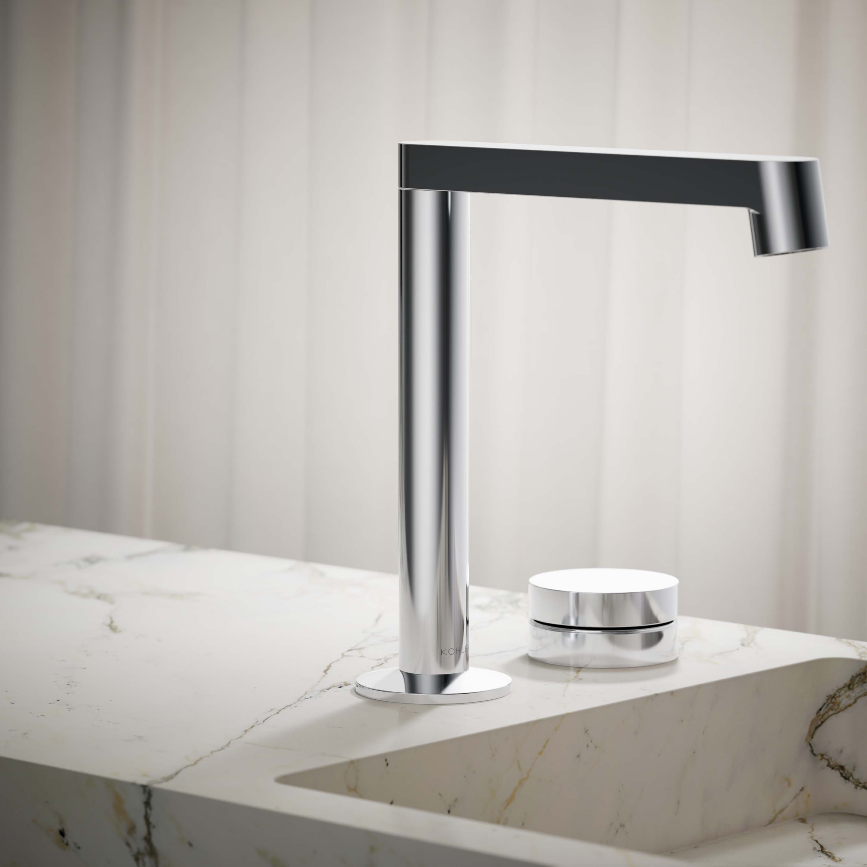 Manija de grifo de lavabo de cromo pulido de una sola manija KOHLER K-77963-8A-CP