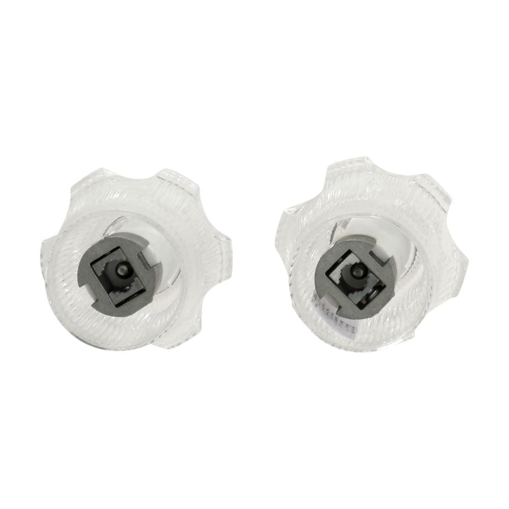 Manija de Grifo de Lavabo de Baño de Acrílico Transparente de 2 Manijas de Danco - Paquete de 2 (80014)