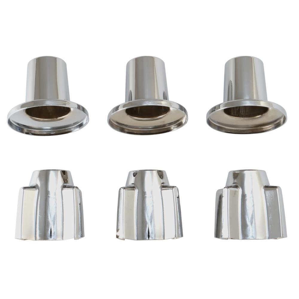 Manija de grifo de lavamanos de tres manijas cromada Danco 39616