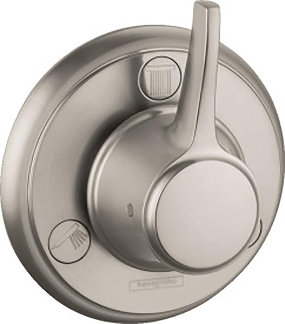 Maneral de llave para regadera Hansgrohe en níquel cepillado