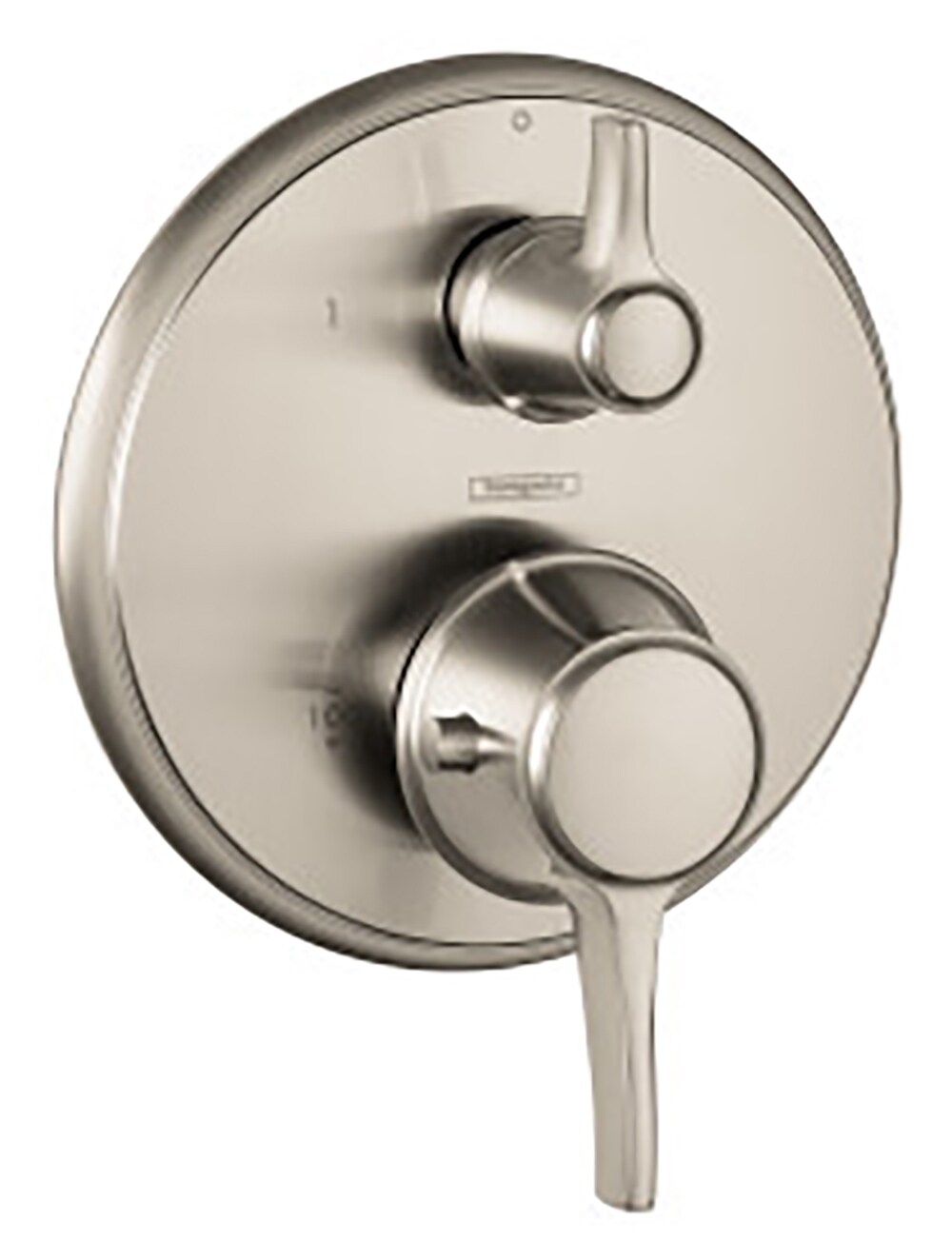 Manija de Grifo de Ducha de 2 Manijas en Níquel Cepillado Hansgrohe 15752821