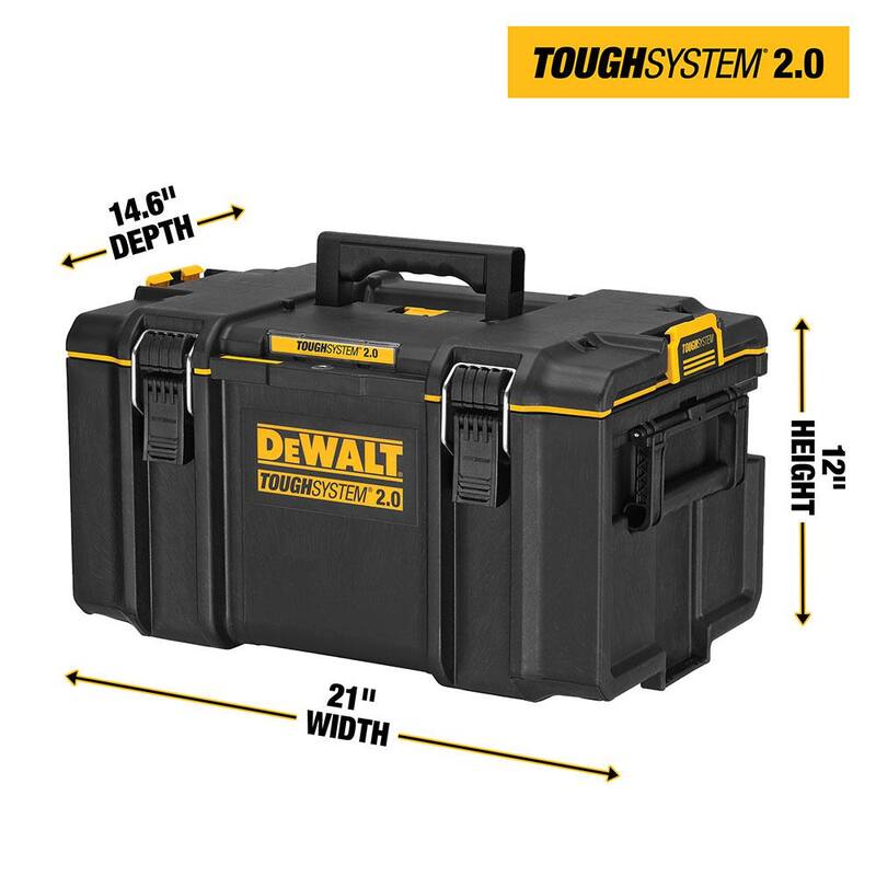 DEWALT 20V MAX XR Clavadora inalámbrica de 18 calibres de iones de litio y caja de herramientas modular TOUGHSYSTEM 2.0 de 22 pulgadas - DCN680BW8300.