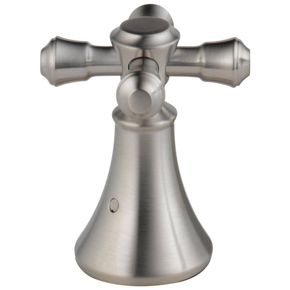 Manija de Grifo para Bañera de Acero Inoxidable de Doble Mango Delta