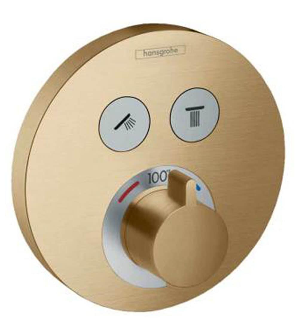 Manija para grifo de ducha en bronce cepillado de Hansgrohe 15743141