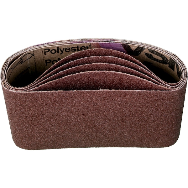 Pferd 3-1/2" x 15-1/2" Coated Portable Belt - Aluminum Oxide - 60 Grit - 49314
