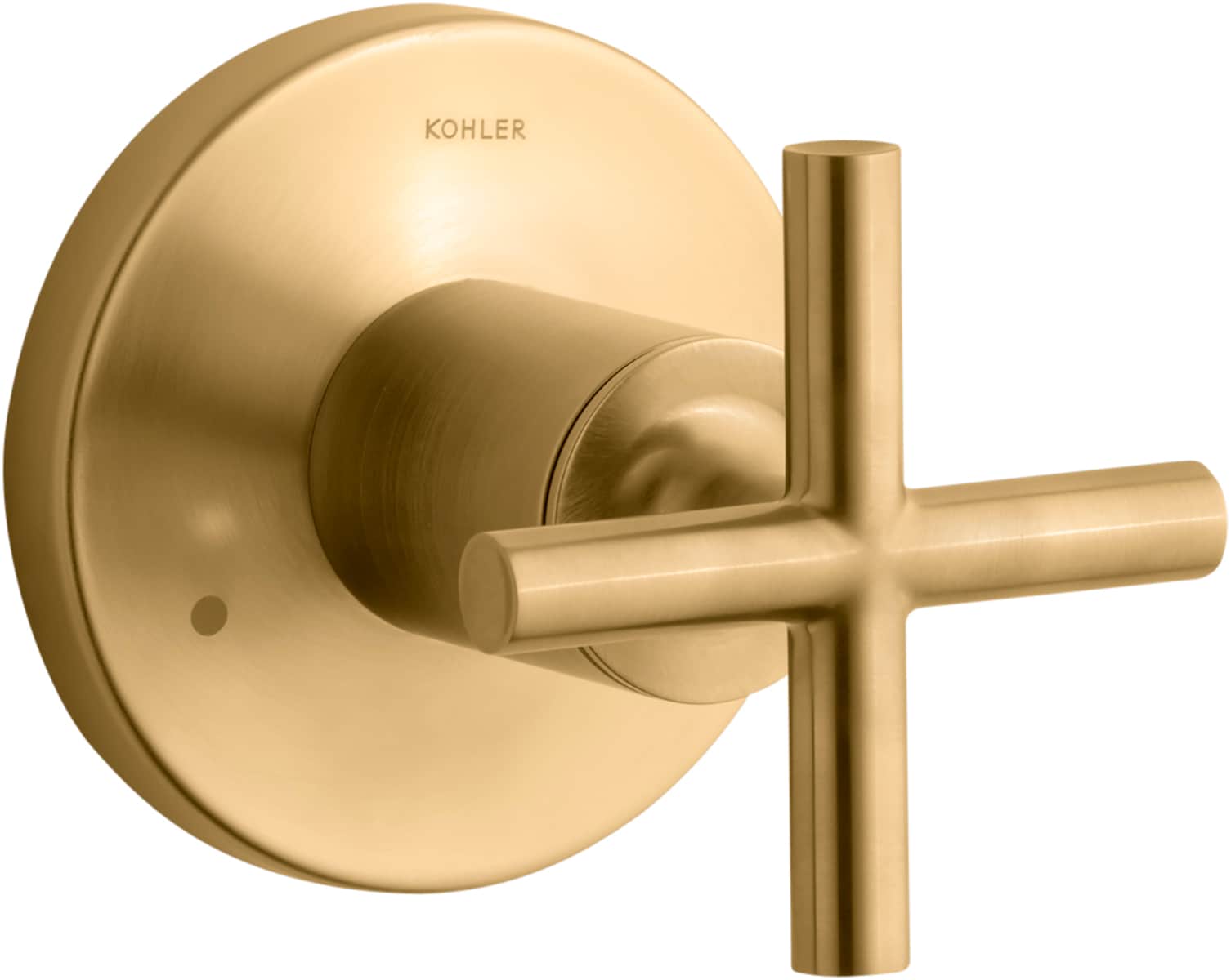 Manija de la regadera con cruz de latón moderno cepillado vibrante KOHLER K-T14491-3-2MB