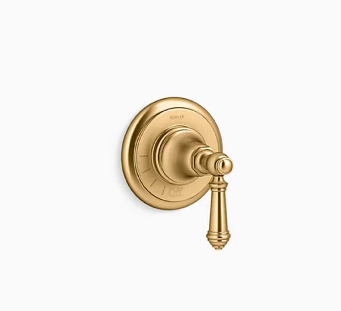 Manija de grifo de ducha de palanca de latón moderno vibrante cepillado KOHLER K-T72771-4-2MB