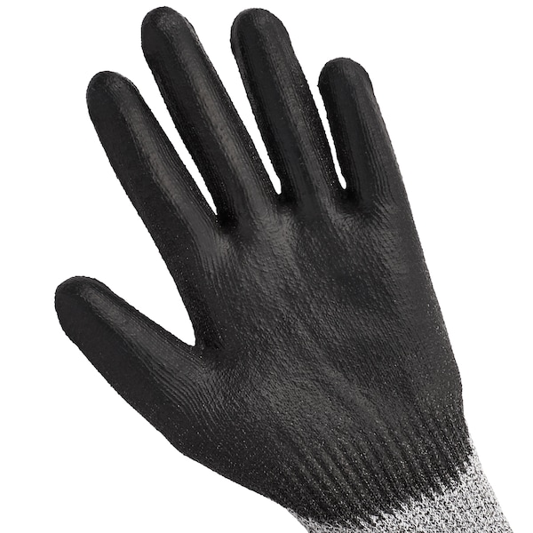 Guantes resistentes a cortes Kleenguard, Nivel de corte A4, 15 galgas, Negro/Gris, XL - 98238