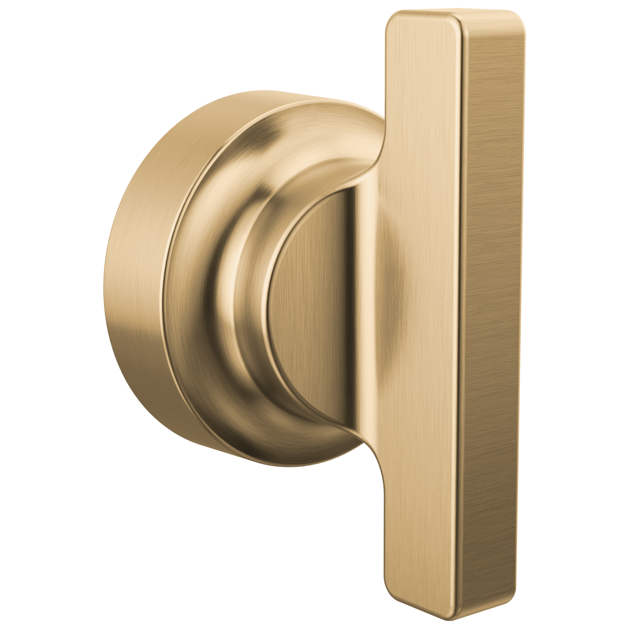 Grifo de baño de una manija en bronce champagne Delta Lumicoat