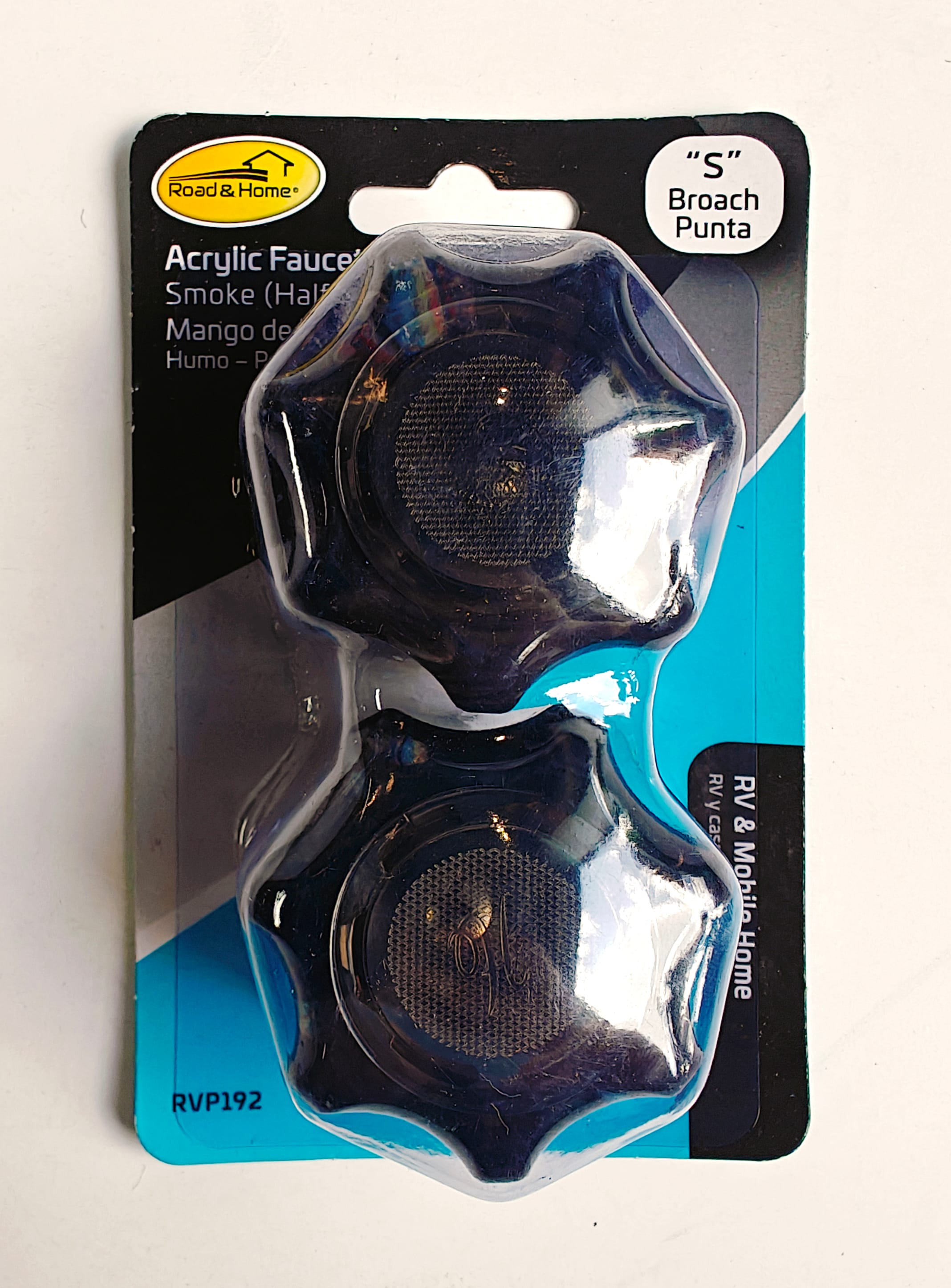 Manija para grifo de lavabo negra de doble mango Road & Home