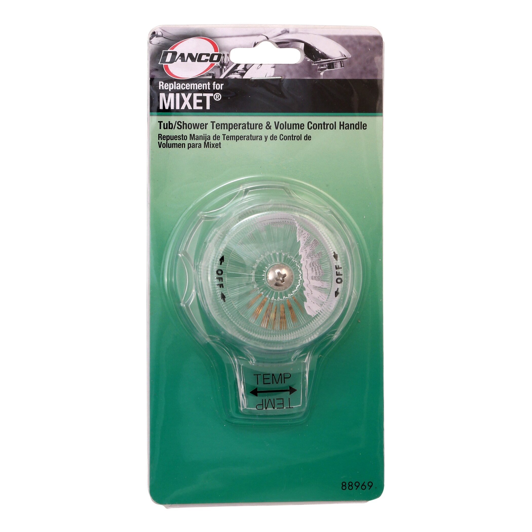 Manija de grifo para regadera de danco Clear con un solo mango 88969