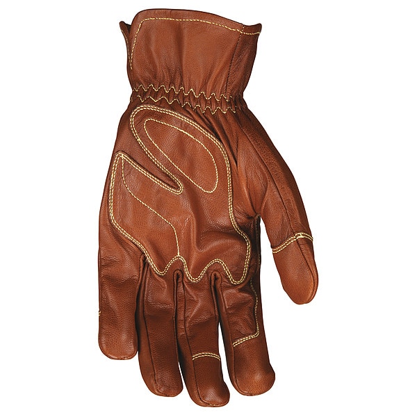 Guantes de seguridad de cuero Mcr Safety, Nivel de Corte A4, Café / Café, M - MU3624KM