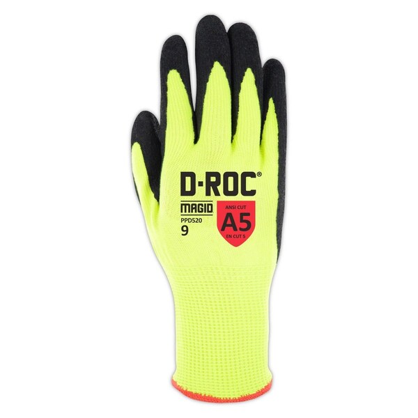 Guantes recubiertos Magid, amarillo de alta visibilidad - PPD520-8