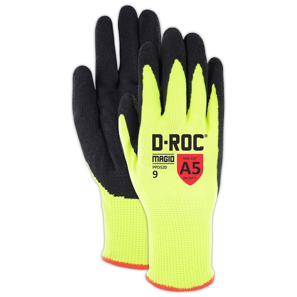 Guantes recubiertos Magid, amarillo de alta visibilidad - PPD520-8