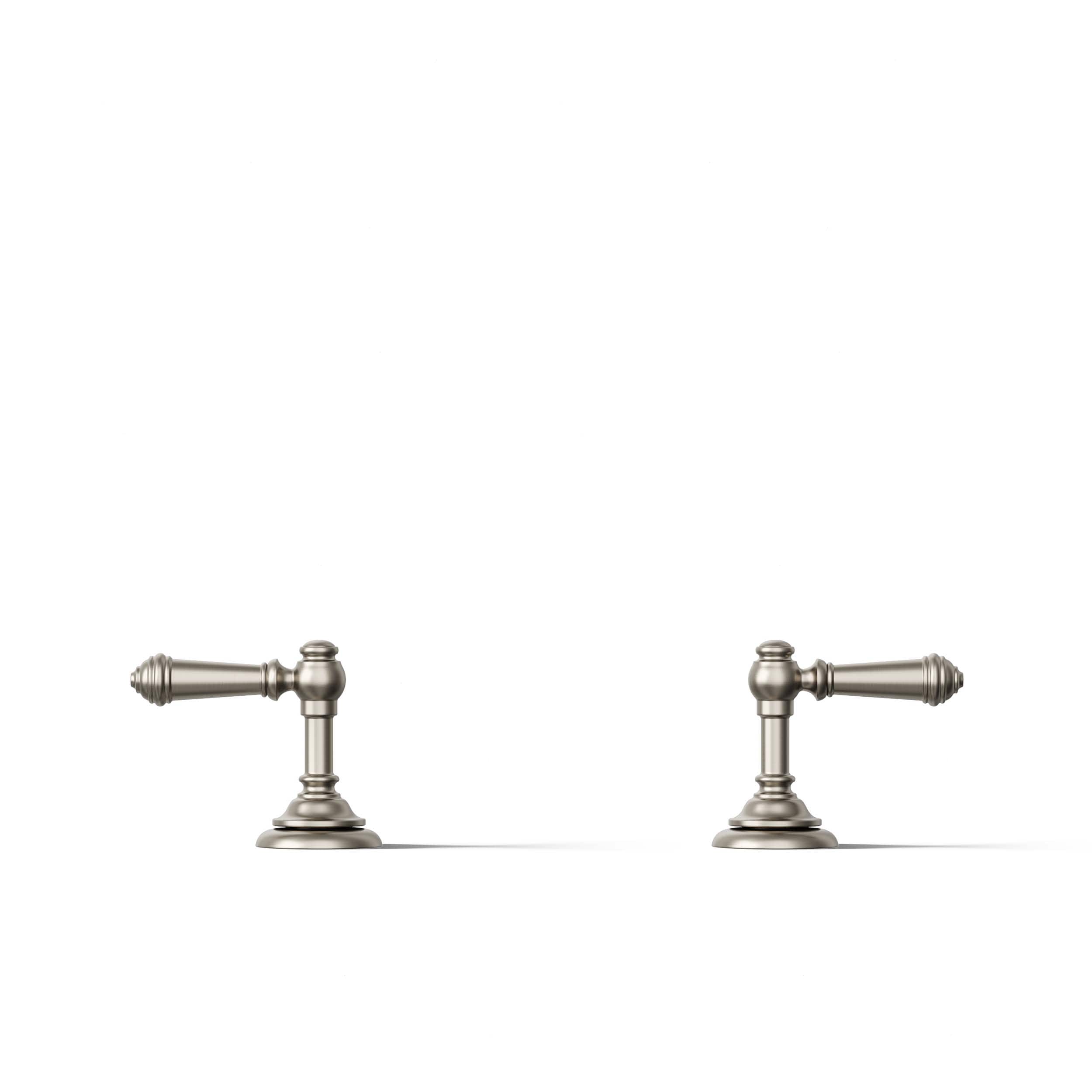 Manija para llave de bañera de 2 manijas en níquel cepillado vibrante KOHLER T98071-4-BN