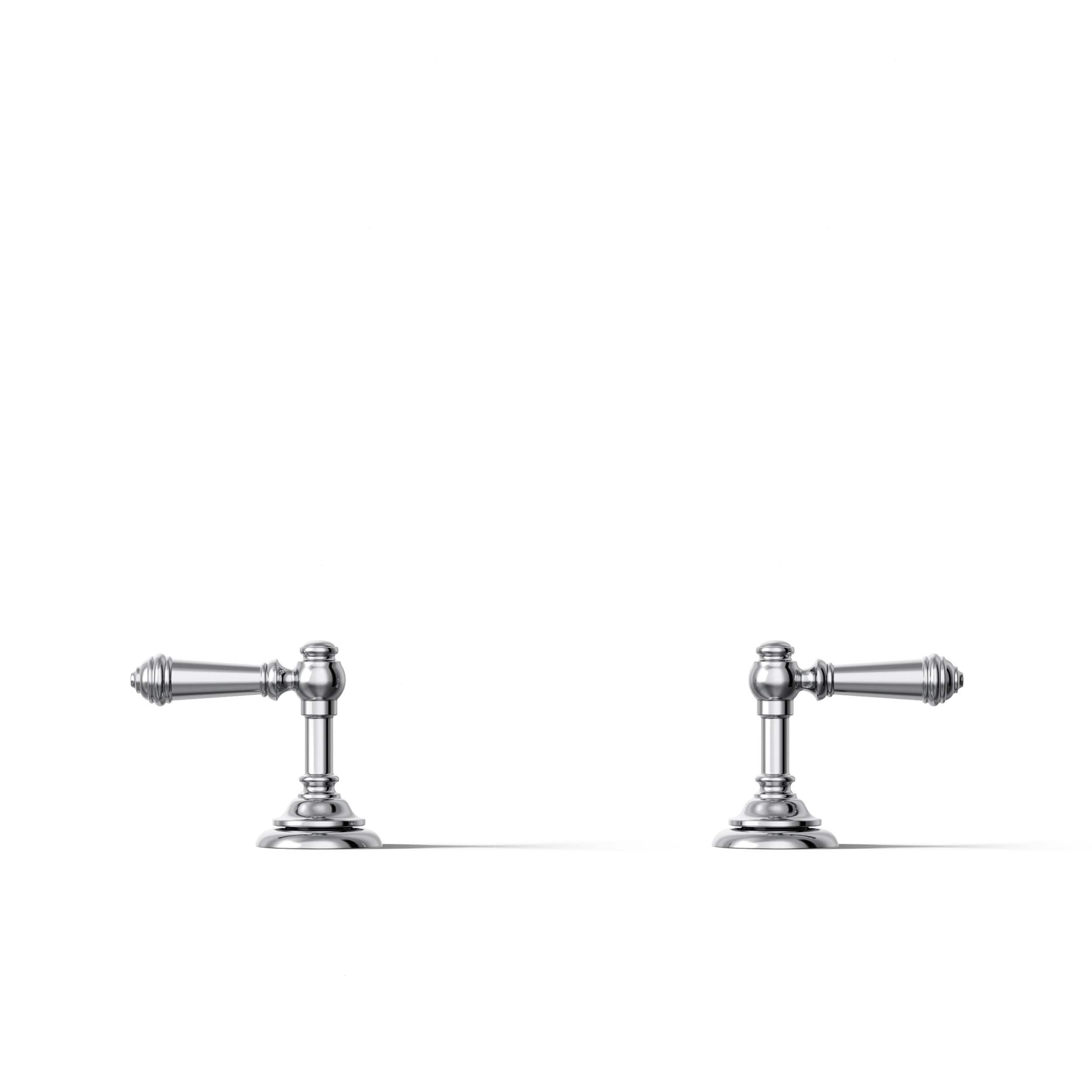Manija para grifo de bañera de palanca con dos manijas cromadas pulidas KOHLER T98071-4-CP
