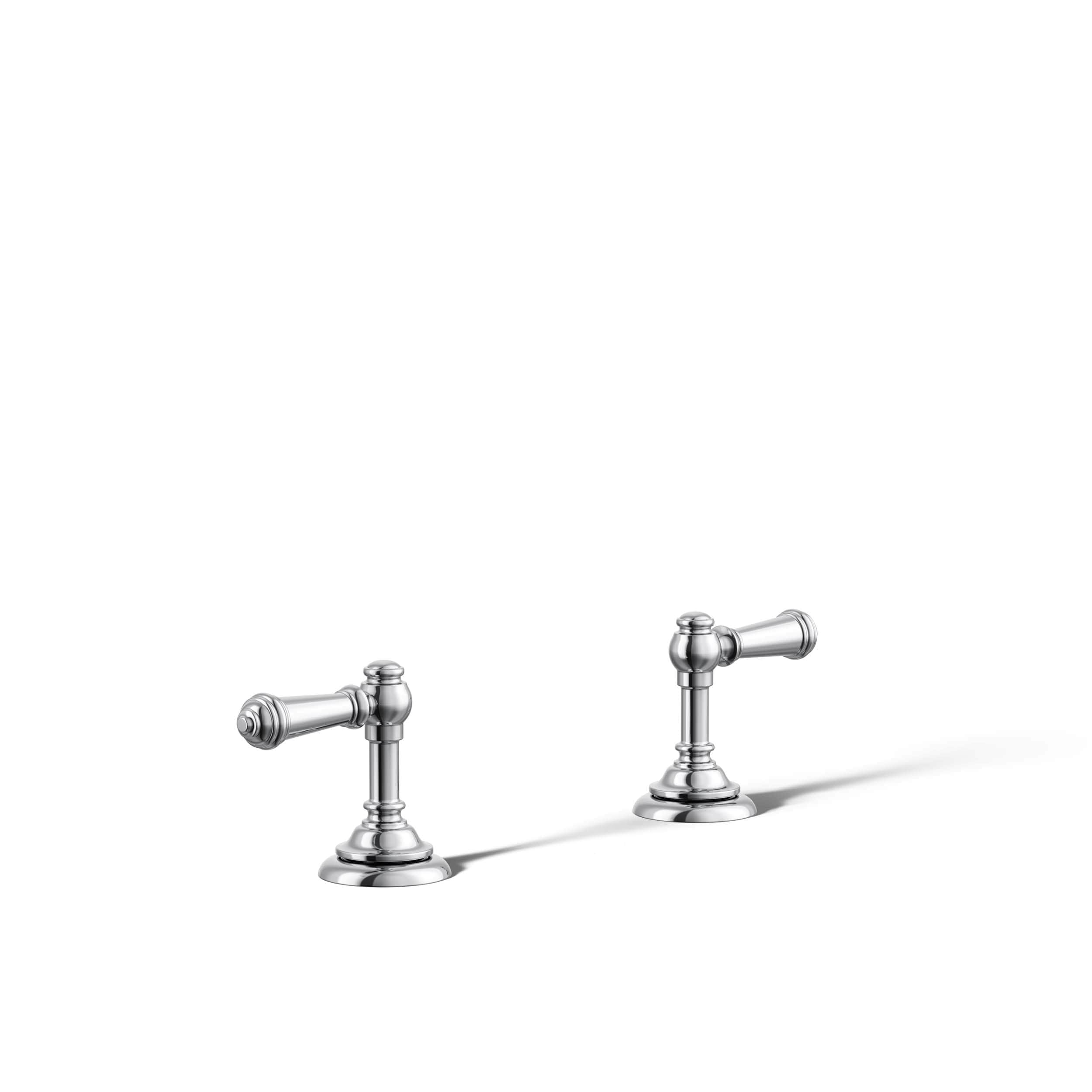 Manija para grifo de bañera de palanca con dos manijas cromadas pulidas KOHLER T98071-4-CP