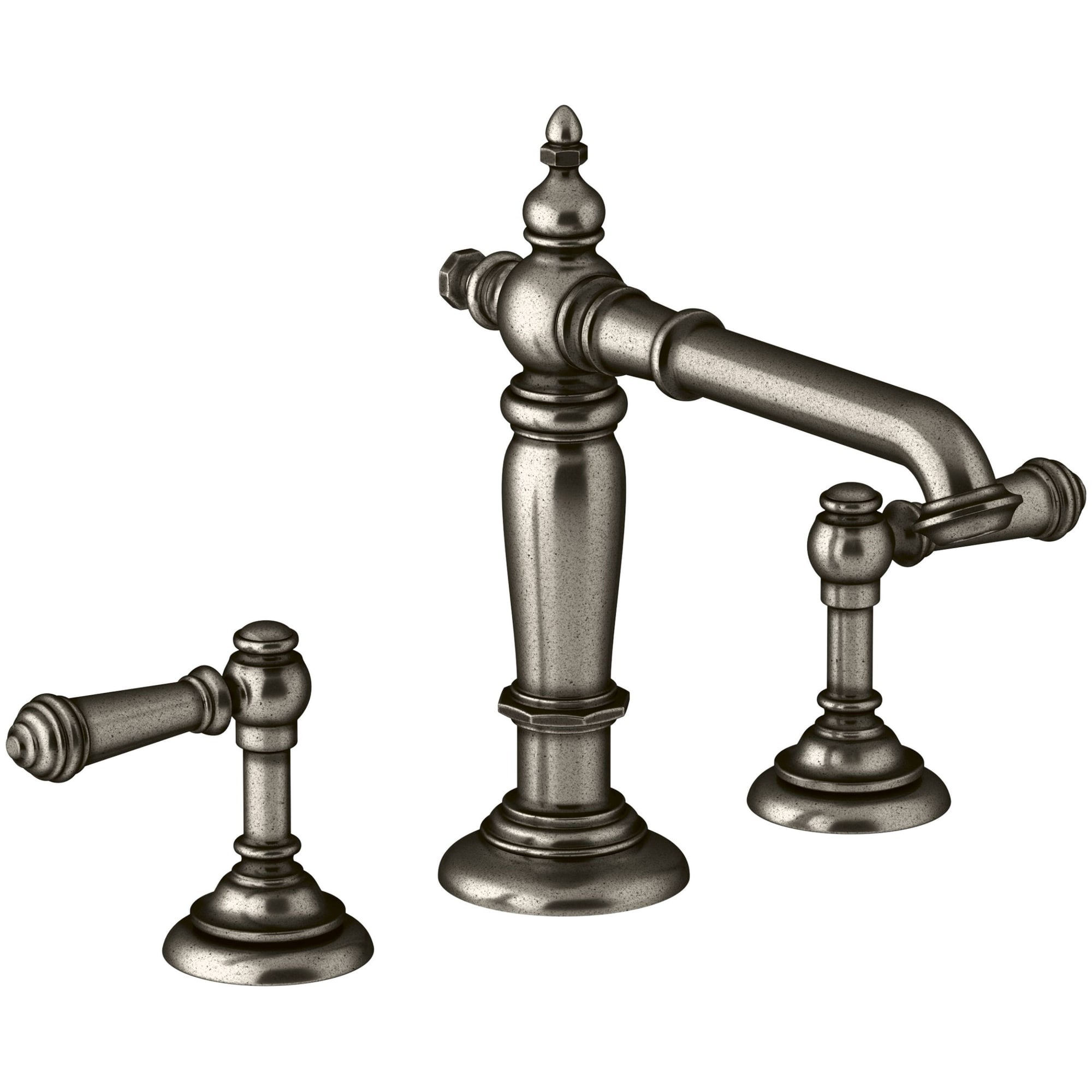 Juego de 2 Manijas de Grifo para Lavamanos en Aceite Frotado de Bronce KOHLER