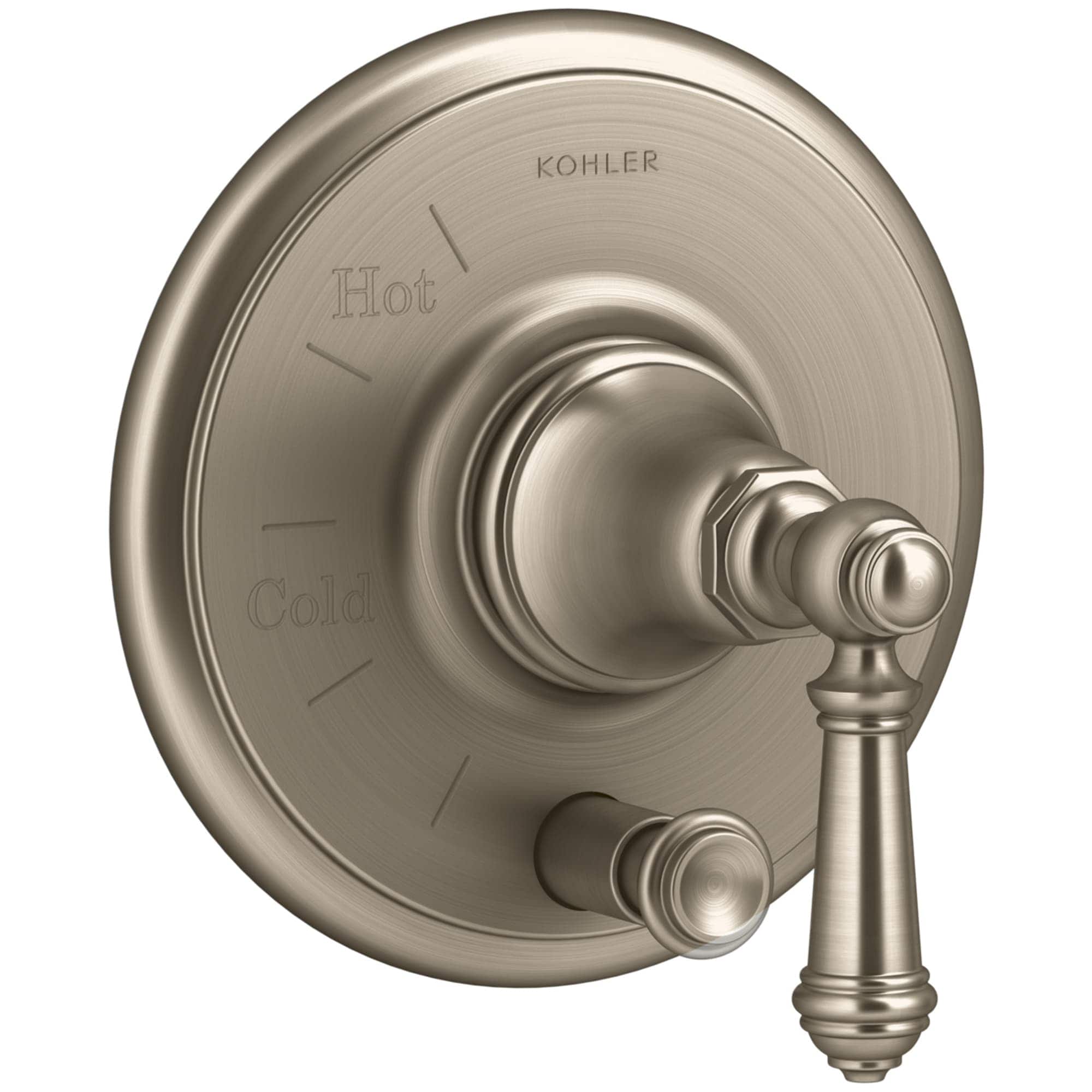 Manija de grifo para regadera en bronce cepillado vibrante KOHLER T72768-4-BV
