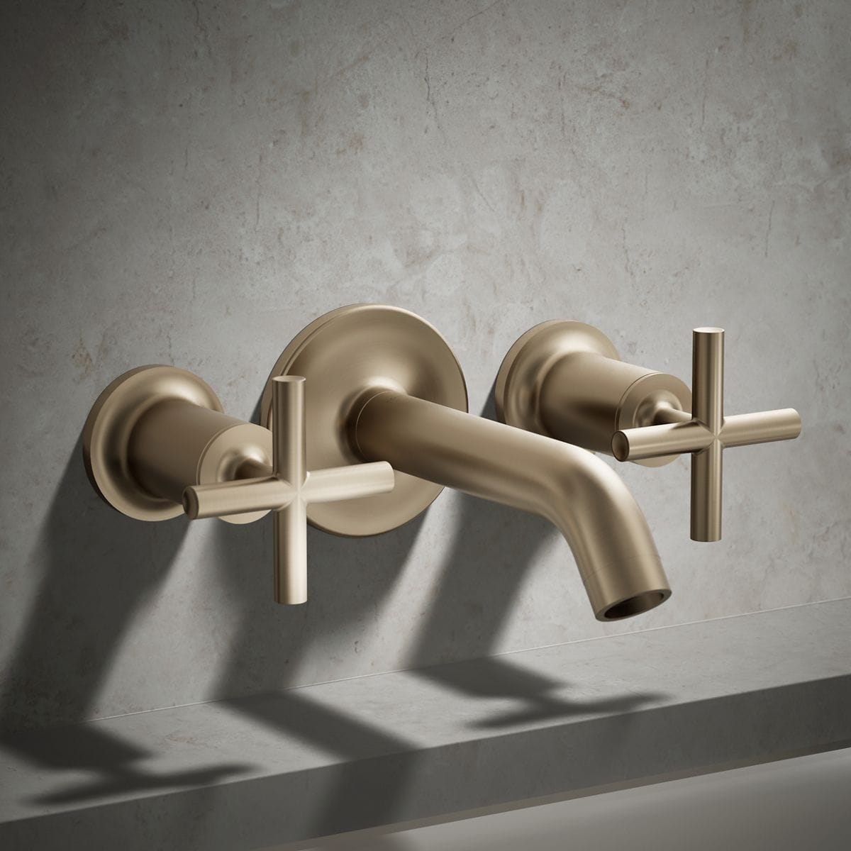 Manijas de llave para bañera con acabado Vibrant Brushed Bronze de KOHLER de 2 piezas