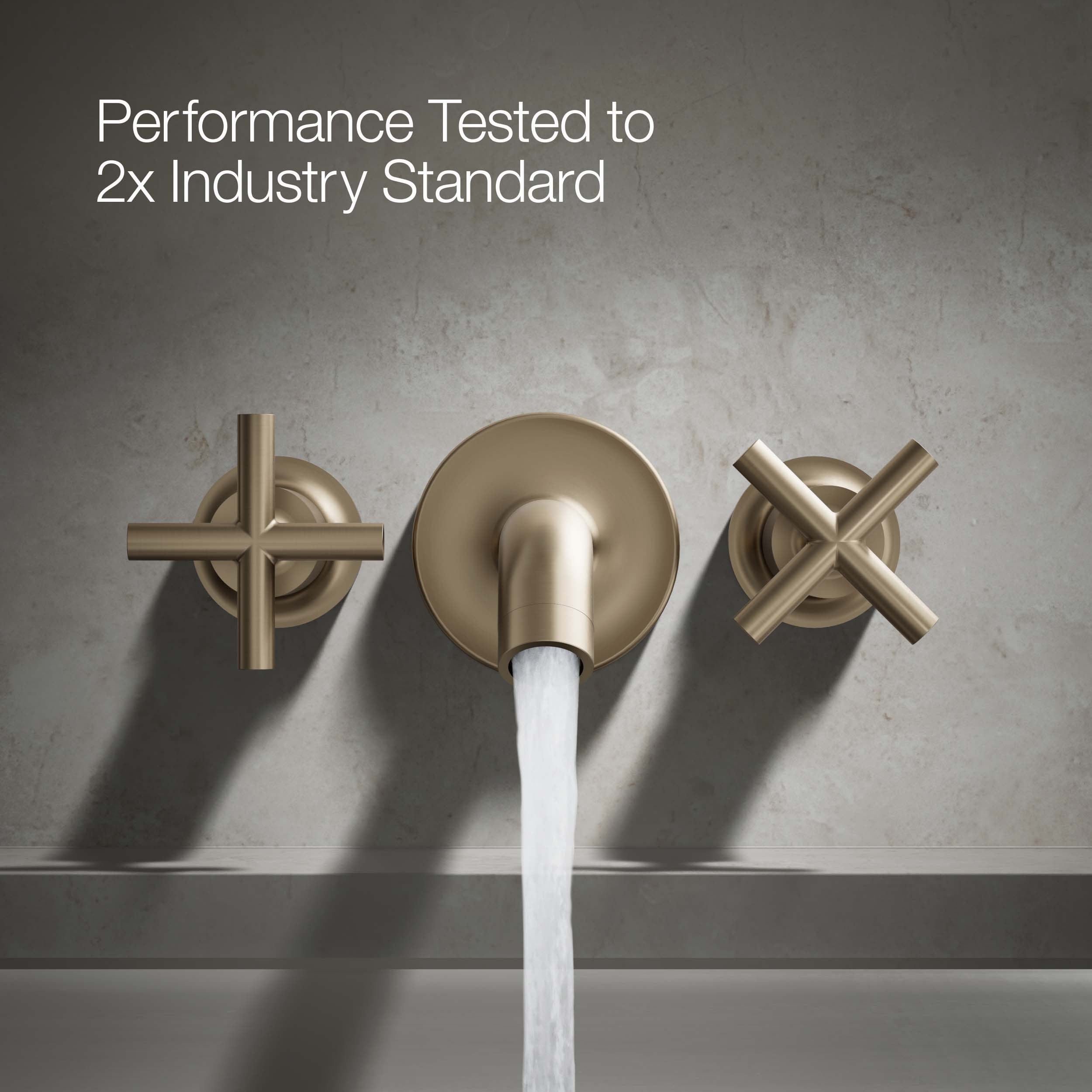 Manijas de llave para bañera con acabado Vibrant Brushed Bronze de KOHLER de 2 piezas