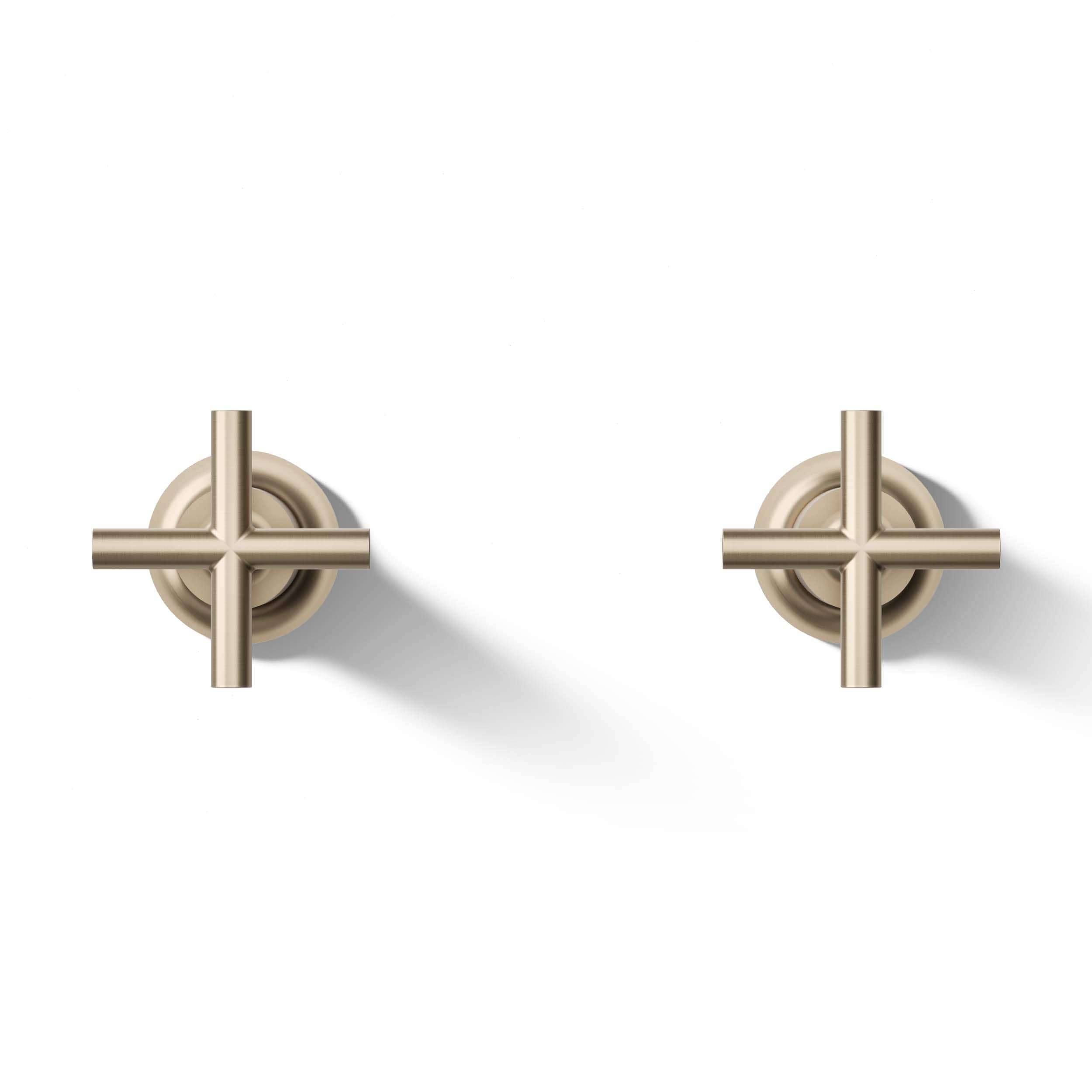 Manijas de llave para bañera con acabado Vibrant Brushed Bronze de KOHLER de 2 piezas