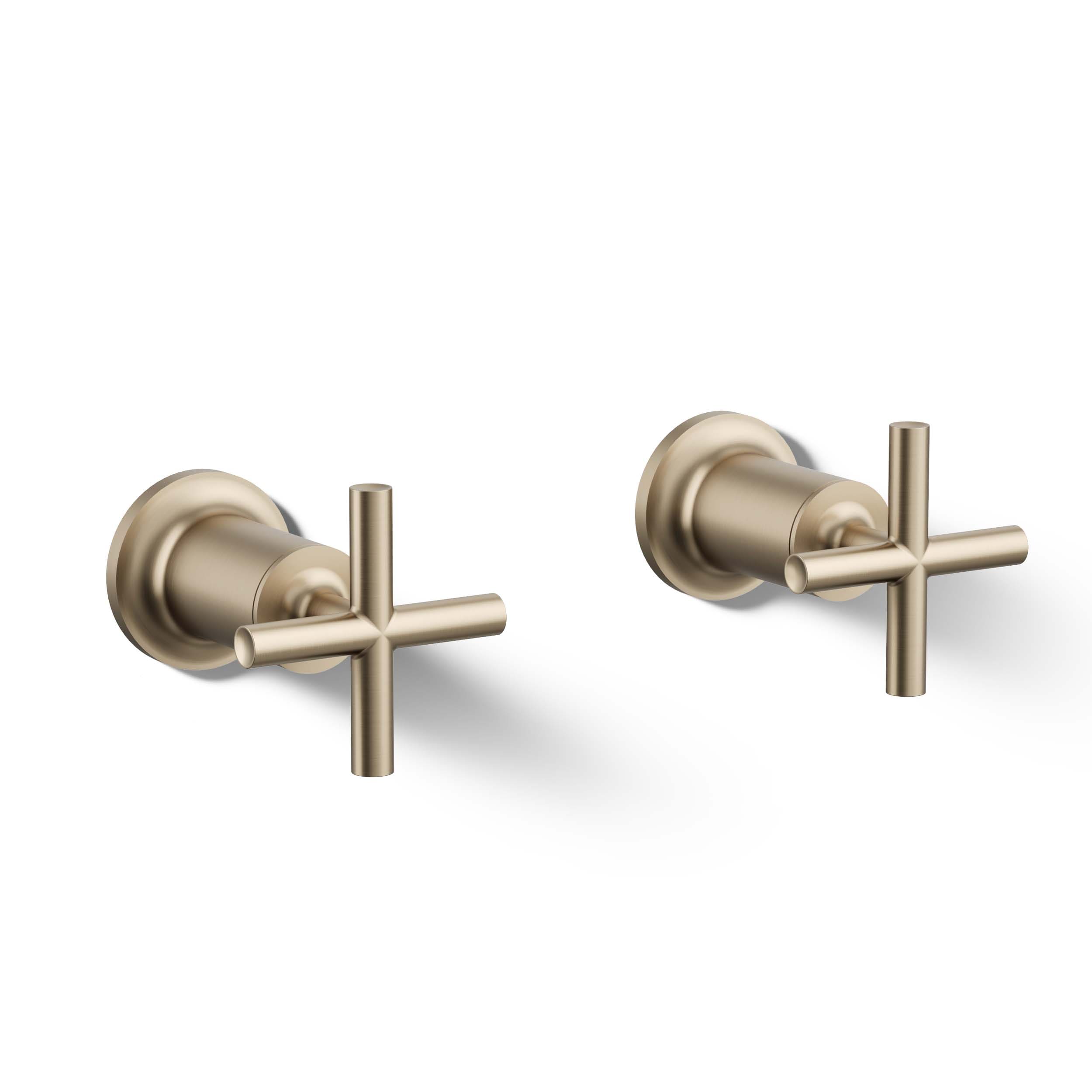 Manijas de llave para bañera con acabado Vibrant Brushed Bronze de KOHLER de 2 piezas
