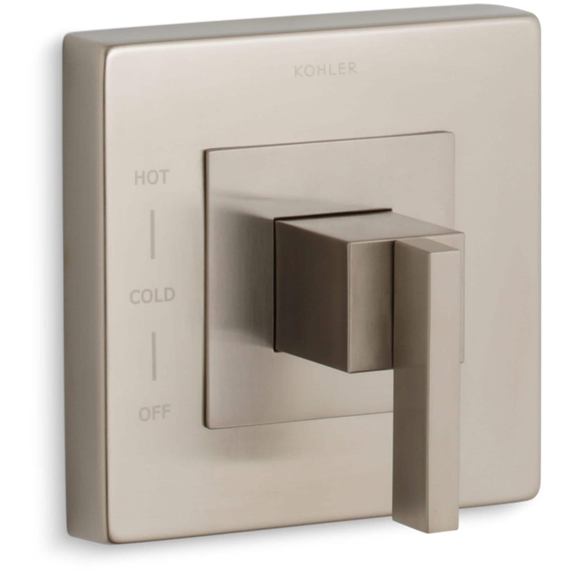 Mango de la llave de la regadera en níquel cepillado vibrante de KOHLER TS14671-4-BN