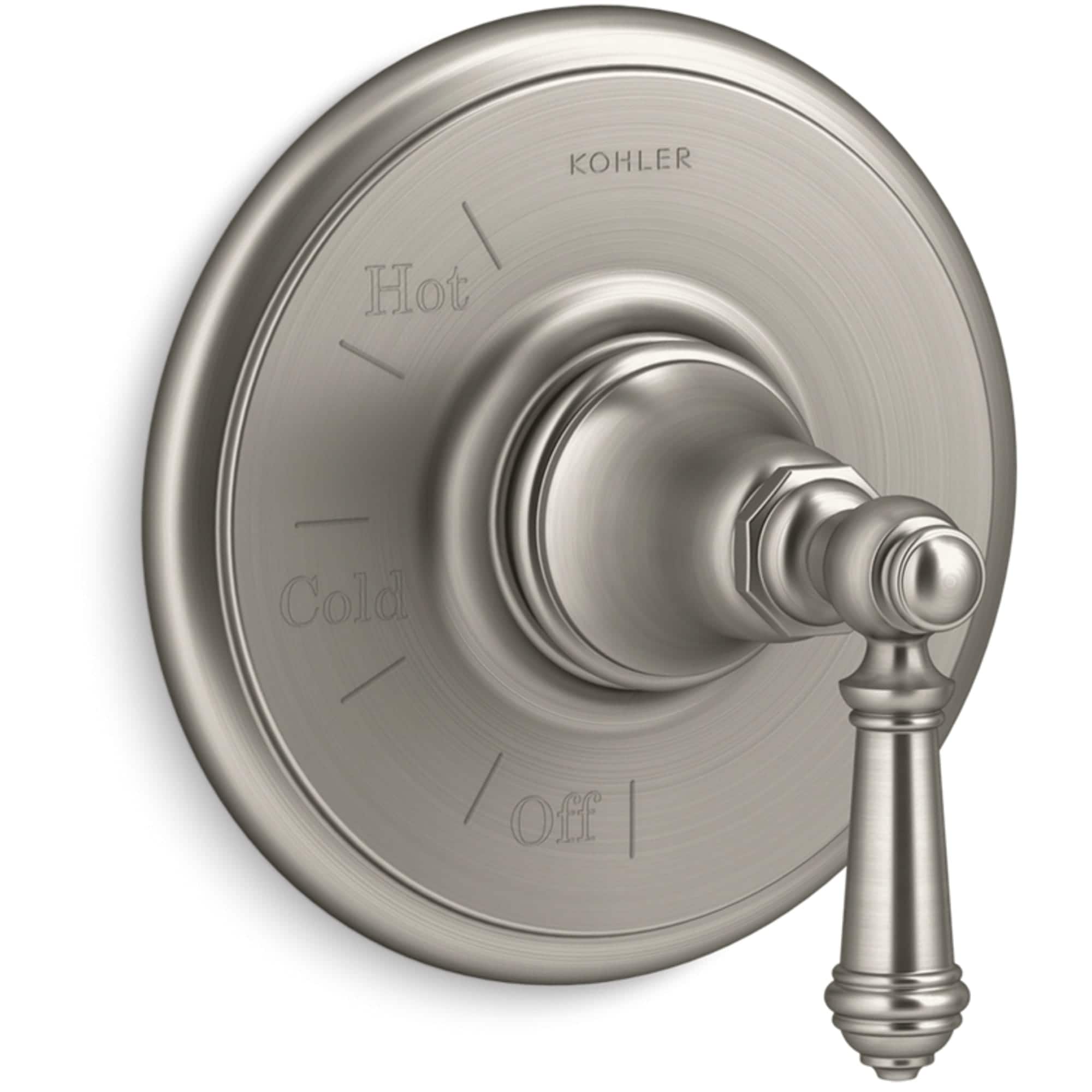 Manija de la llave de la regadera en níquel cepillado vibrante KOHLER TS72767-4-BN